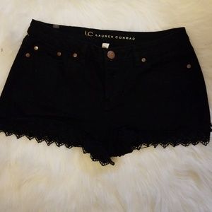 Lauren Conrad black jean shorts